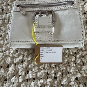 Michael Kors White Patent Leather Wallet